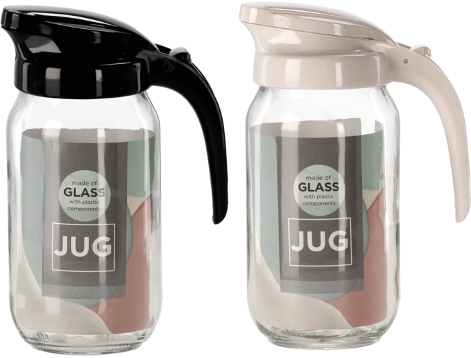 Renga 1 l üvegkancsó tetővel és ergonomikus fogantyúval