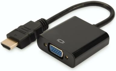 DIGITUS HDMI–VGA átalakító 3,5 mm-es hangkimenettel, 1080p