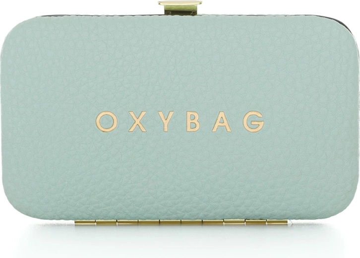 Bőr Menta Utazó Manikűr Készlet