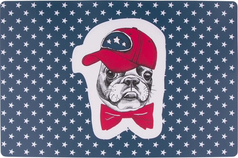 Easy morning asztali alátét bulldog mintával 28 × 43 cm