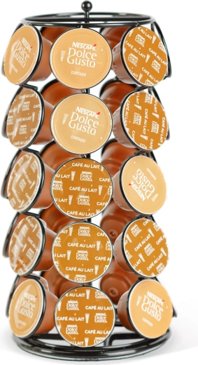 Fém forgatható állvány 35 Dolce Gusto kapszulához, fekete