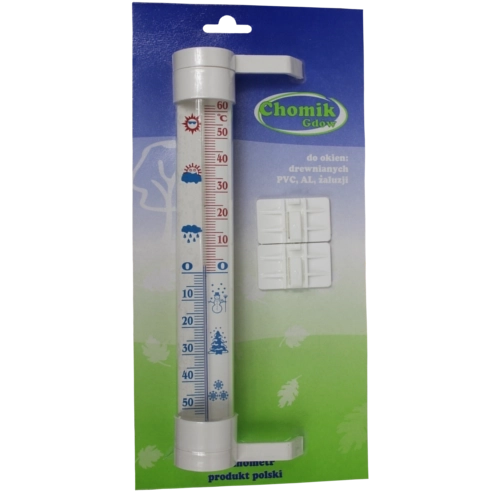 TERDENS ablakon kívüli hőmérő öntapadós rögzítéssel