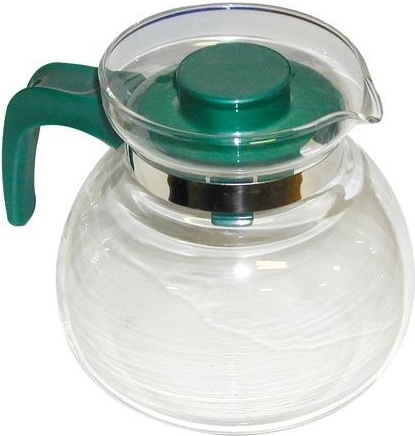 Svatava üveg teáskanna 1,5 l műanyag fedővel és fogantyúval