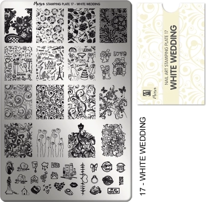Moyra 17 Wedding – professzionális körömnyomda lemez