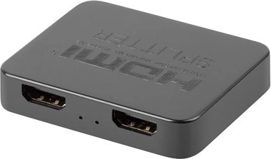 HDMI elosztó 1×2 4K USB‑C tápegységgel – fekete