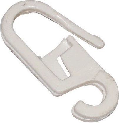 Átlátszó függönykapocs, műanyag, 100 db-os csomag