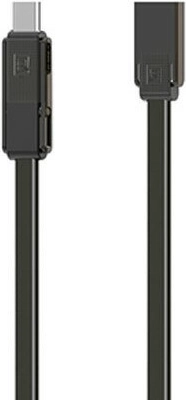Remax RC-070TH 3 az 1-ben adatkábel, USB‑C / Micro‑USB / Lightning, 1 m, fekete