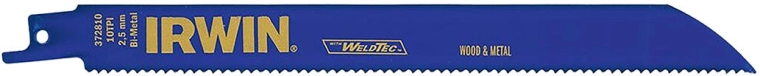 Fémhez és fához való kardfűrészlapok 200 mm, 10 TPI (5 db) IRWIN