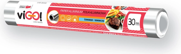 Alufólia 30 m × 28 cm, 8,5 µm