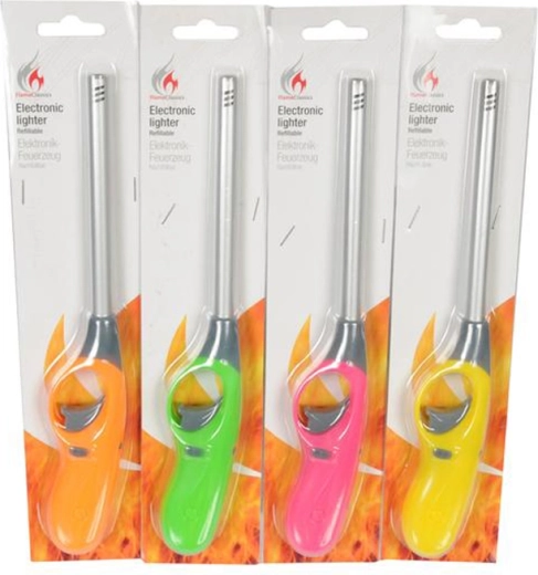 Gázgyújtó 25 cm – hosszú konyhai és grillsütő gyújtó (színmix)