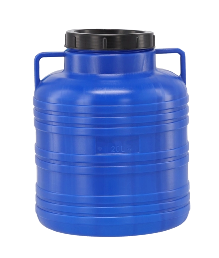 Műanyag hordó 20 l csavaros tetővel és oldalsó fogantyúkkal