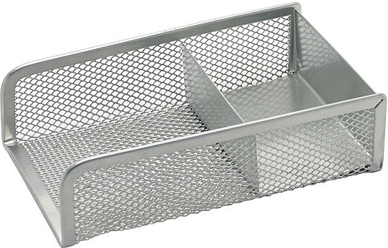 Fém jegyzet- és gemkapocstartó, ezüst