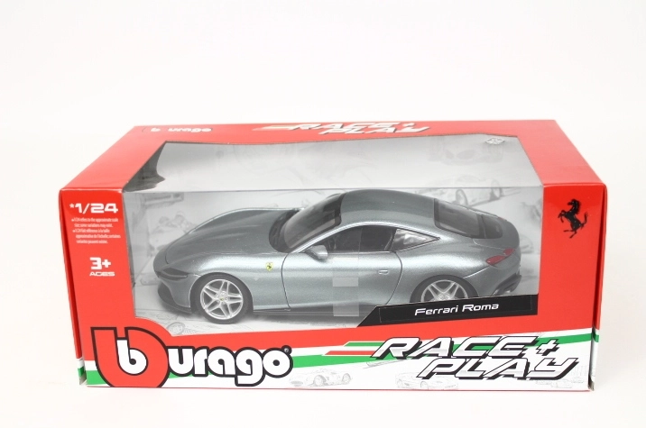 Bburago Ferrari Roma szürke autómodell 1:24 méretarányban