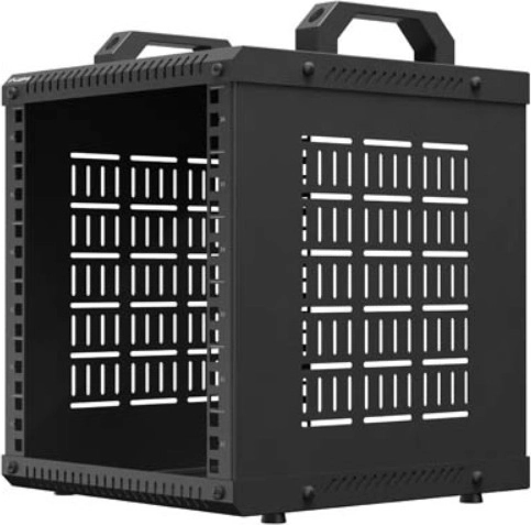 Lanberg nyitott rack szekrény 10" 6U 280 x 300 mm fekete