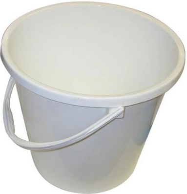 Műanyag vödör 15 l mércével, barna