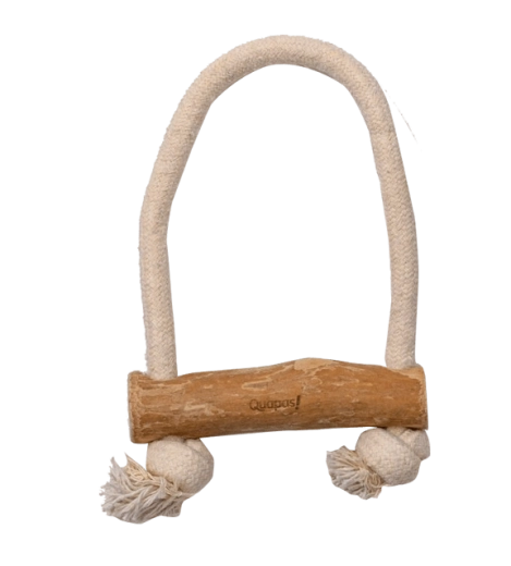 Quapas! kávéfafából készült húzós kutyajáték