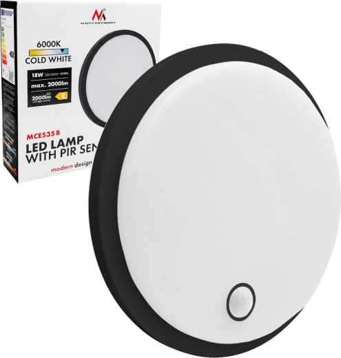 LED lámpa mozgásérzékelővel (PIR) Maclean MCE535