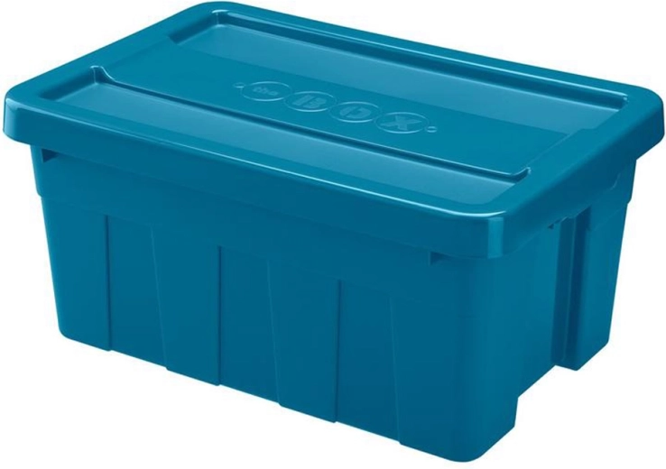 HEIDRUN műanyag tárolódoboz fedéllel, 45 l