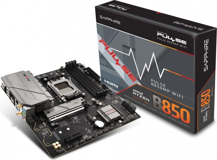 PULSE B850M WiFi – mATX alaplap AM5 foglalathoz DDR5-tel