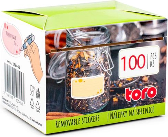 Univerzális matricák – 100 db, 2 féle, 6,5 × 4 cm