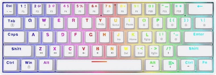 Mechanikus billentyűzet Savio Whiteout X2 Outemu Blue kapcsolókkal és hot‑swap funkcióval