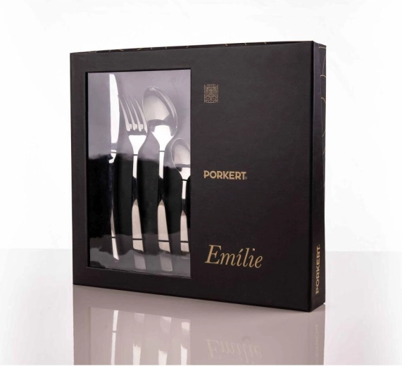 EMILIE rozsdamentes acél evőeszközkészlet, 24 darab