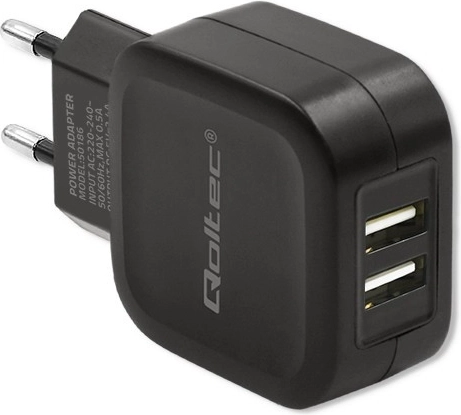 Hálózati töltő Qoltec 17W 2xUSB