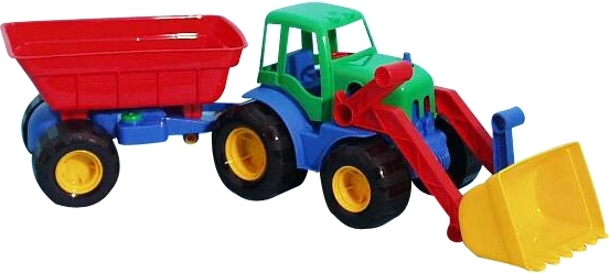 Rakodógép utánfutóval