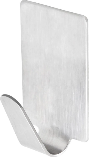 Öntapadós, szögletes rozsdamentes acél akasztók (8 db)