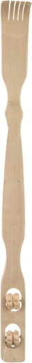 Fa hátvakaró masszírozó fa görgővel, 46 cm