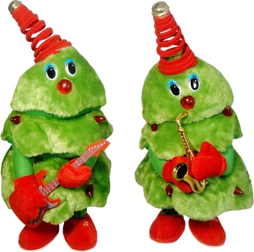 Karácsonyi táncoló és beszélő fácska zenével