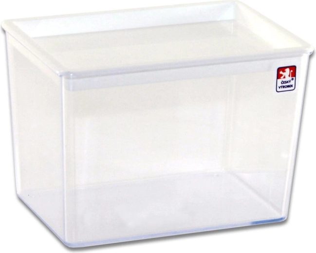 Száraz élelmiszer tároló doboz 0,6 l – magas, téglalap alakú, színkeverék