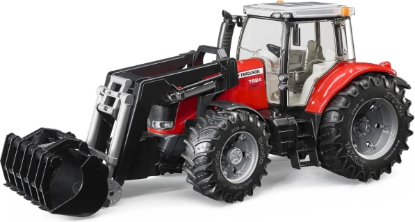 Bruder Massey Ferguson 7624 traktor elülső rakodóval