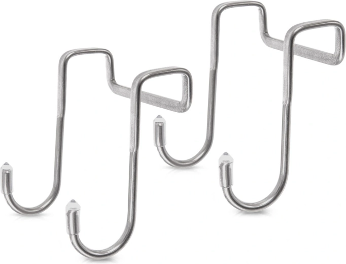 Rozsdamentes acél dupla ajtóakasztók, 2 db