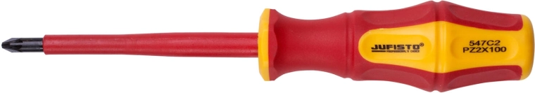 Villanyszerelő keresztfejű csavarhúzó PZ2 6×100 mm VDE