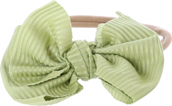 Gyermek fejpánt masnival – zöld