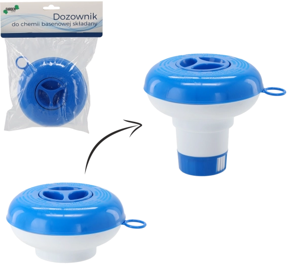 Összecsukható medencevegyszer-adagoló