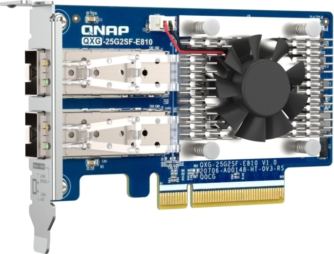QNAP QXG-25G2SF-E810 hálózati kártya 2× 25GbE SFP28 PCIe