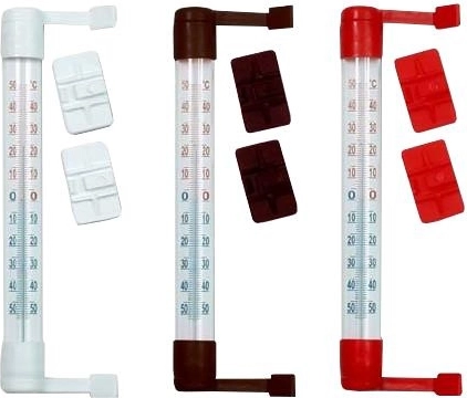 Kis ablakon kívüli hőmérő öntapadó rögzítéssel