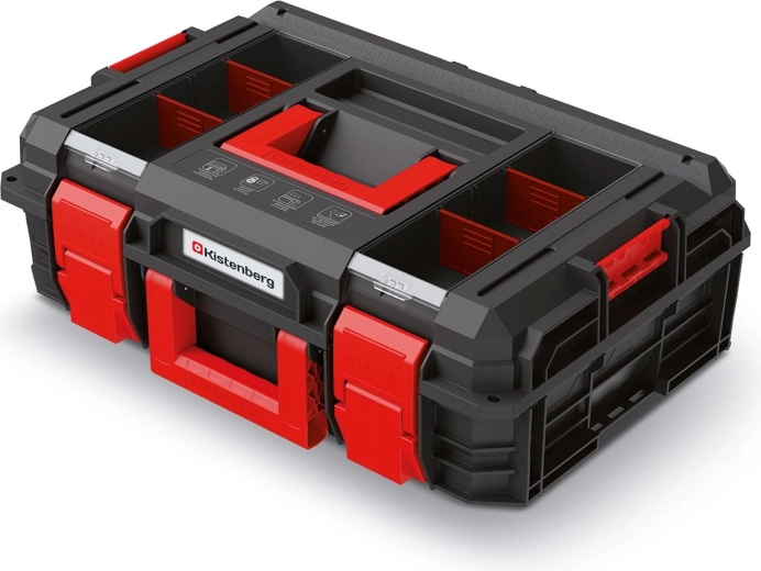 KISTENBERG X-Block szerszámos koffer 546 × 380 × 194 mm, fekete