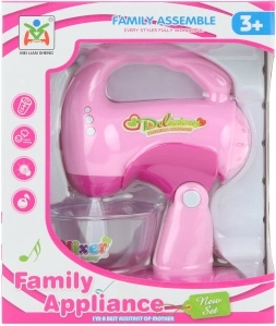 Gyerek műanyag kézi habverő elemmel, fénnyel és hanggal