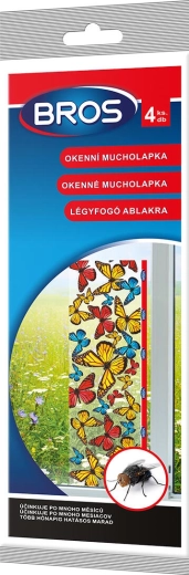 BROS ablakra ragasztható légycsapda szalag (4 db)