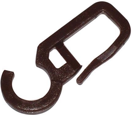 Nagy fehér műanyag függönykapcsok (100 db)