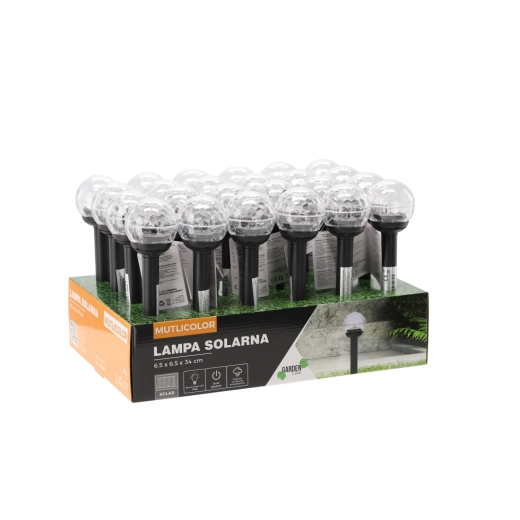 Szolár kerti lámpa multicolor 34 cm