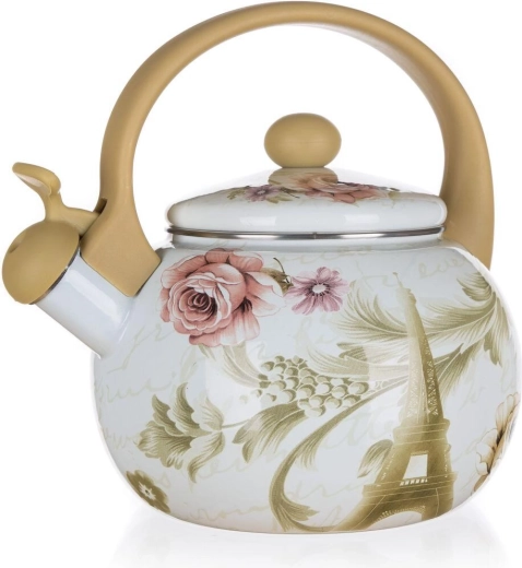 Sípoló zománcozott PARIS kanna 2,2 l, átmérő 19 cm