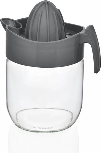 citrusprés tálkával 0,425 l üveg/műanyag színmix