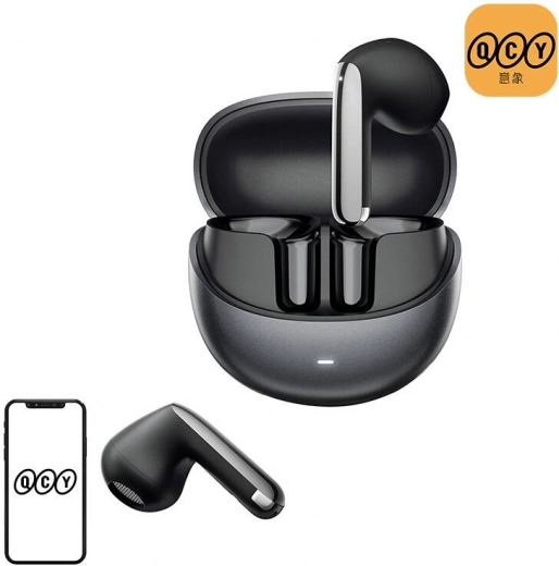 QCY HT 10 Pro TWS fülhallgató, ANC (fekete)