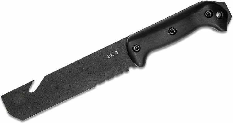 KA-BAR Becker Tac Tool taktikai kés 17,5 cm, fekete, Zytel, tok