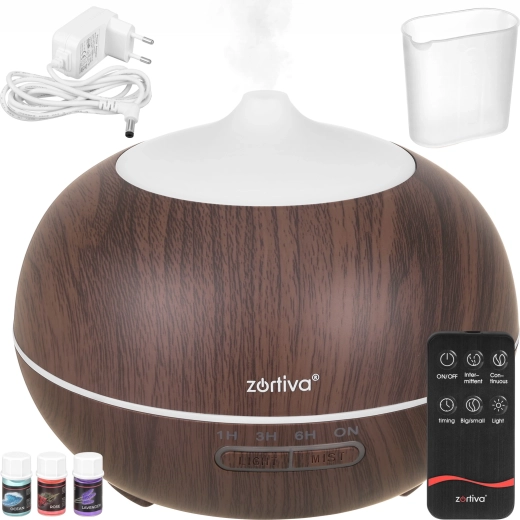 Zortiva ultrahangos aroma diffúzor és párásító 400 ml távirányítóval