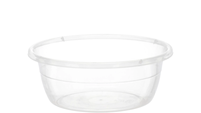 Kerek, átlátszó tál 2,5 l